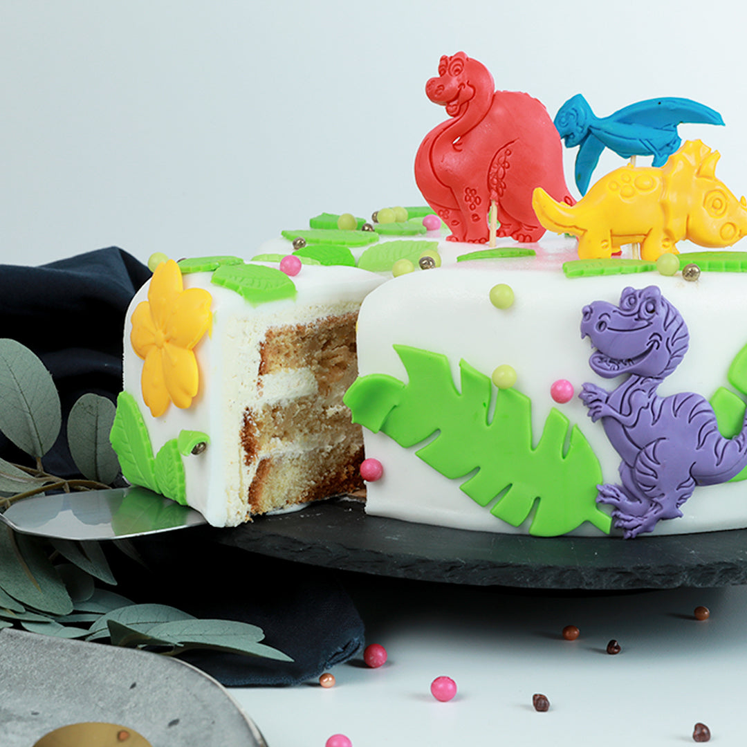 Gâteau personnalisé le petit dinosaure