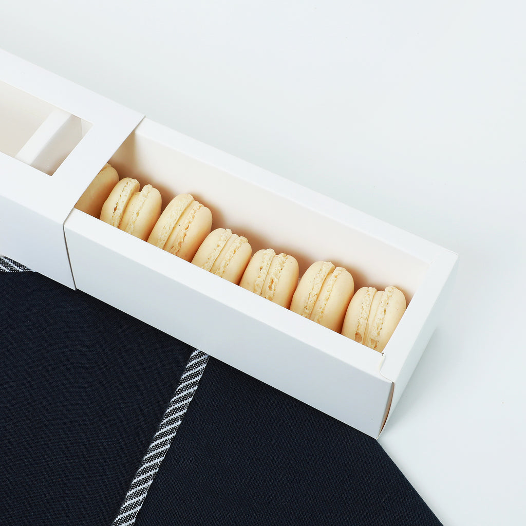COFFRET • MACARONS • Vanille • 7 pièces • Prix du Coffret
