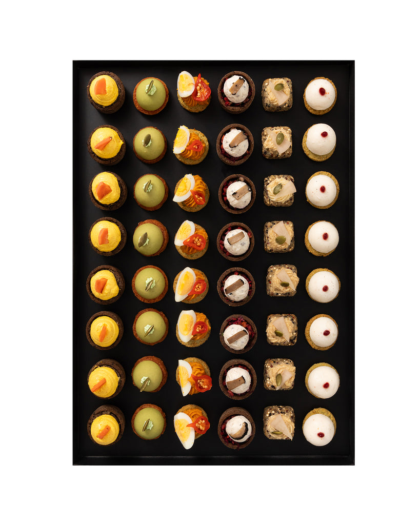 APÉRO COCKTAIL VÉGÉTARIEN • 6 pièces salées • Prix par pers.