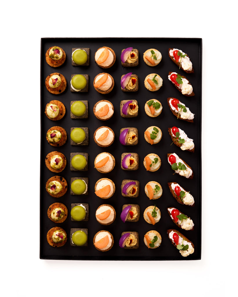 APÉRO COCKTAIL VÉGÉTARIEN • 6 pièces salées • Prix par pers.