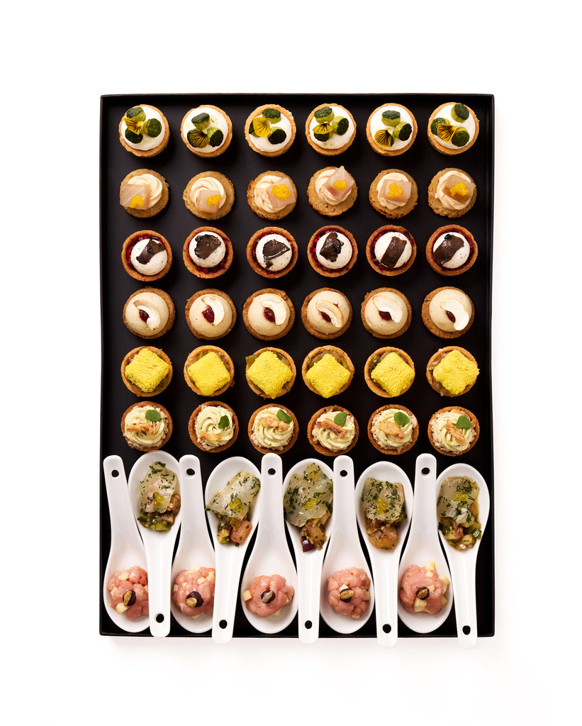 APÉRO COCKTAIL PREMIUM - ENTRÉE • 8 pièces salées • Prix par pers.