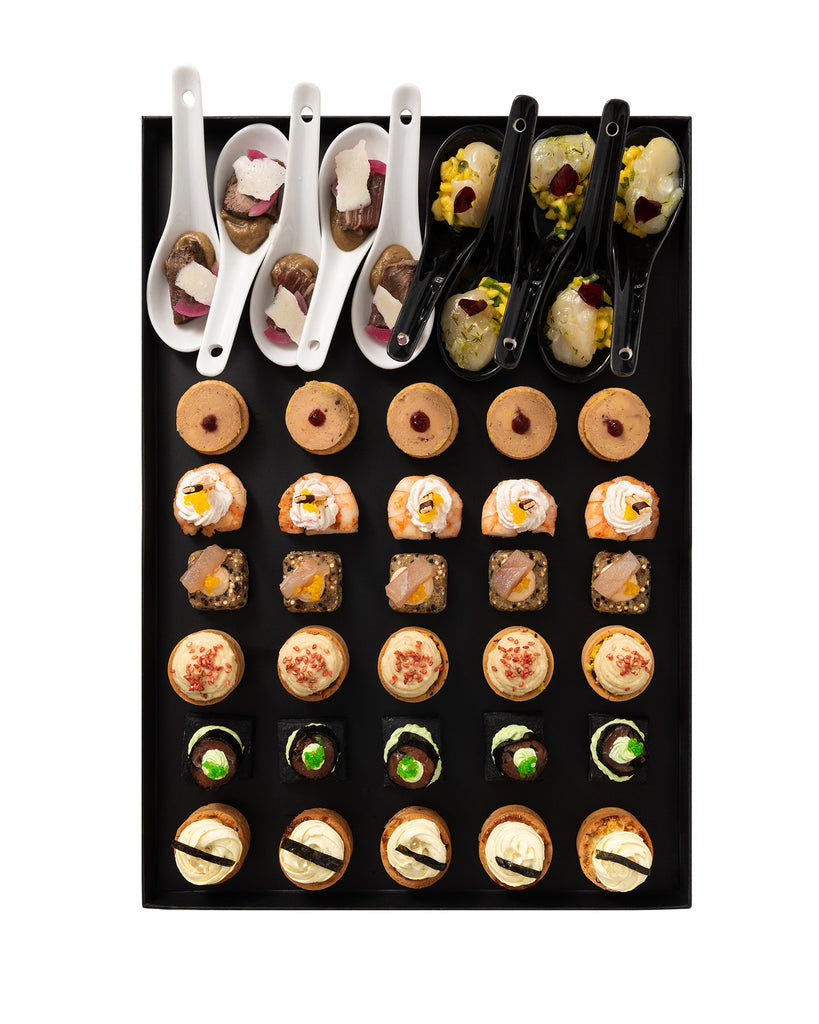 APÉRO COCKTAIL PREMIUM - ENTRÉE • 8 pièces salées • Prix par pers.