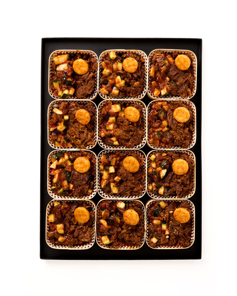 WOODBOX • BOEUF • Mini-plat chaud • Prix par woodbox
