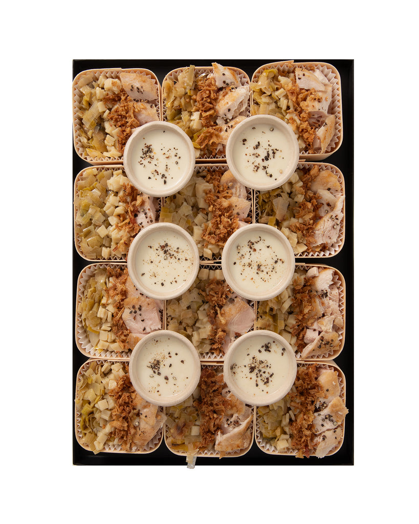 WOODBOX • VOLAILLE • Mini-plat chaud • Prix par woodbox