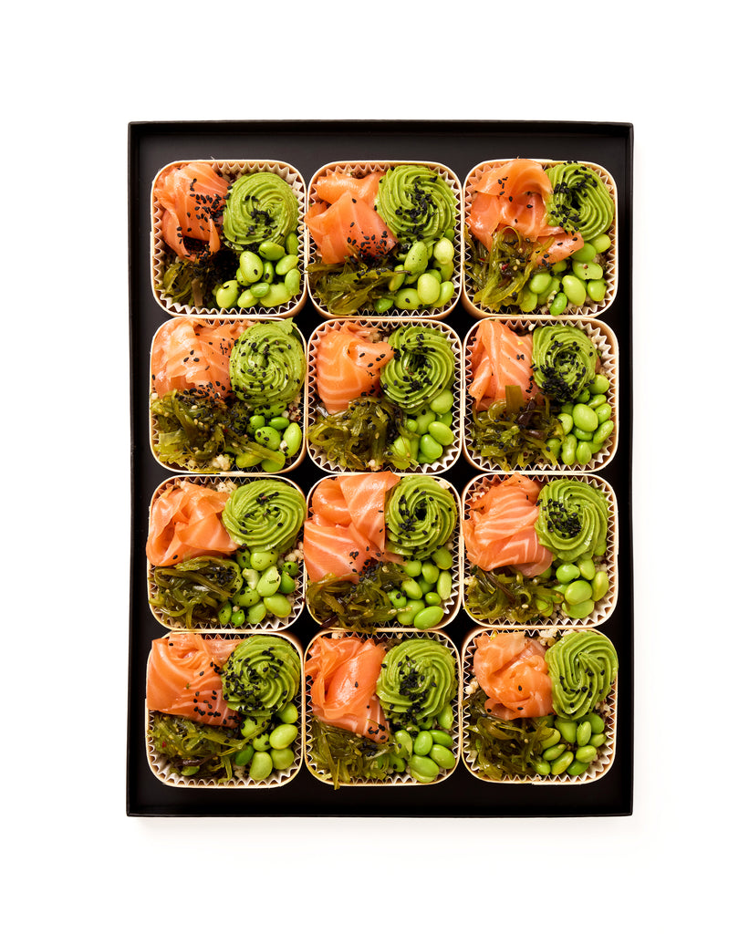 WOODBOX • SAUMON • Mini-plat froid • Prix par woodbox