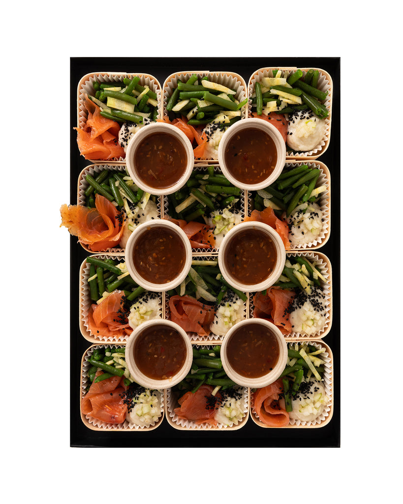 WOODBOX • SAUMON • Mini-plat froid • Prix par woodbox