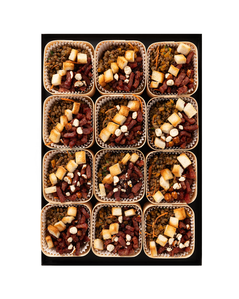 WOODBOX • VOLAILLE Française • Mini-plat froid • Prix par woodbox