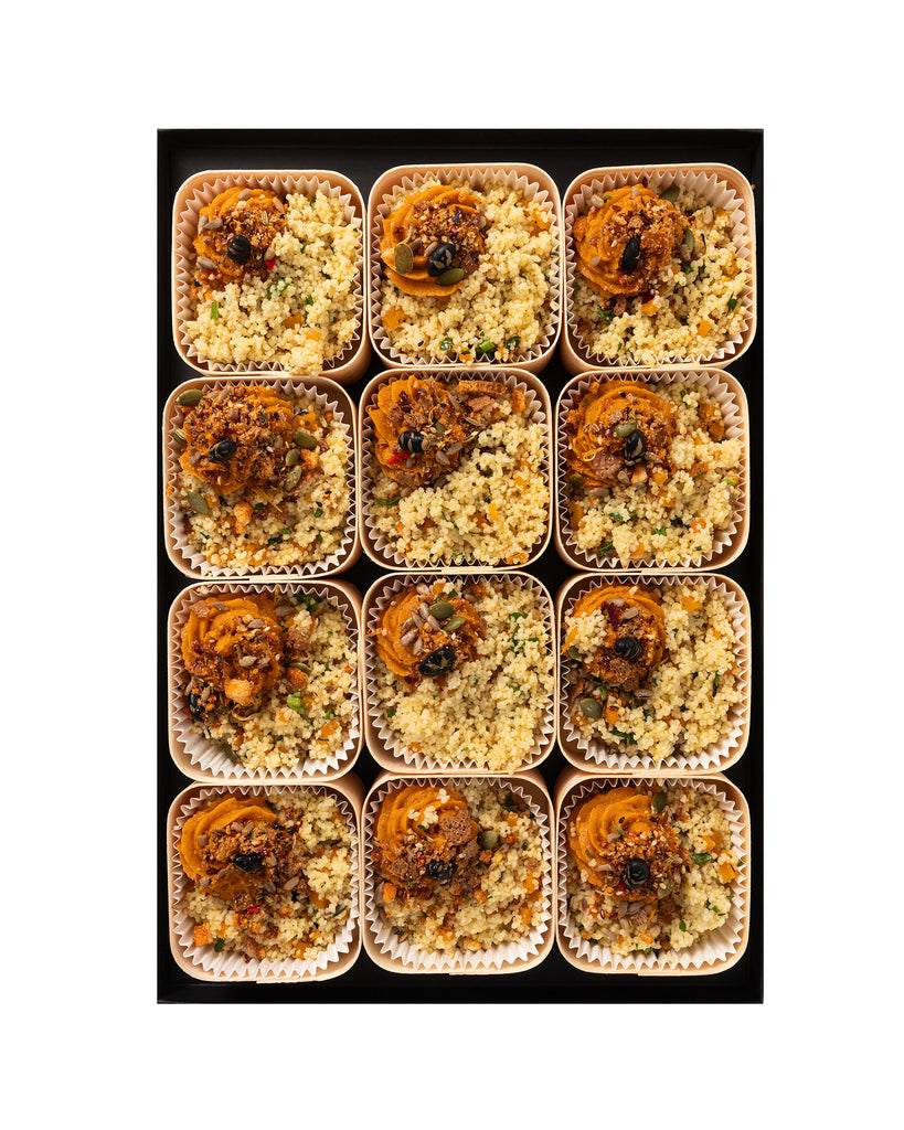 WOODBOX • SEMOULE • VEGGY • Mini-plat froid • Prix par woodbox