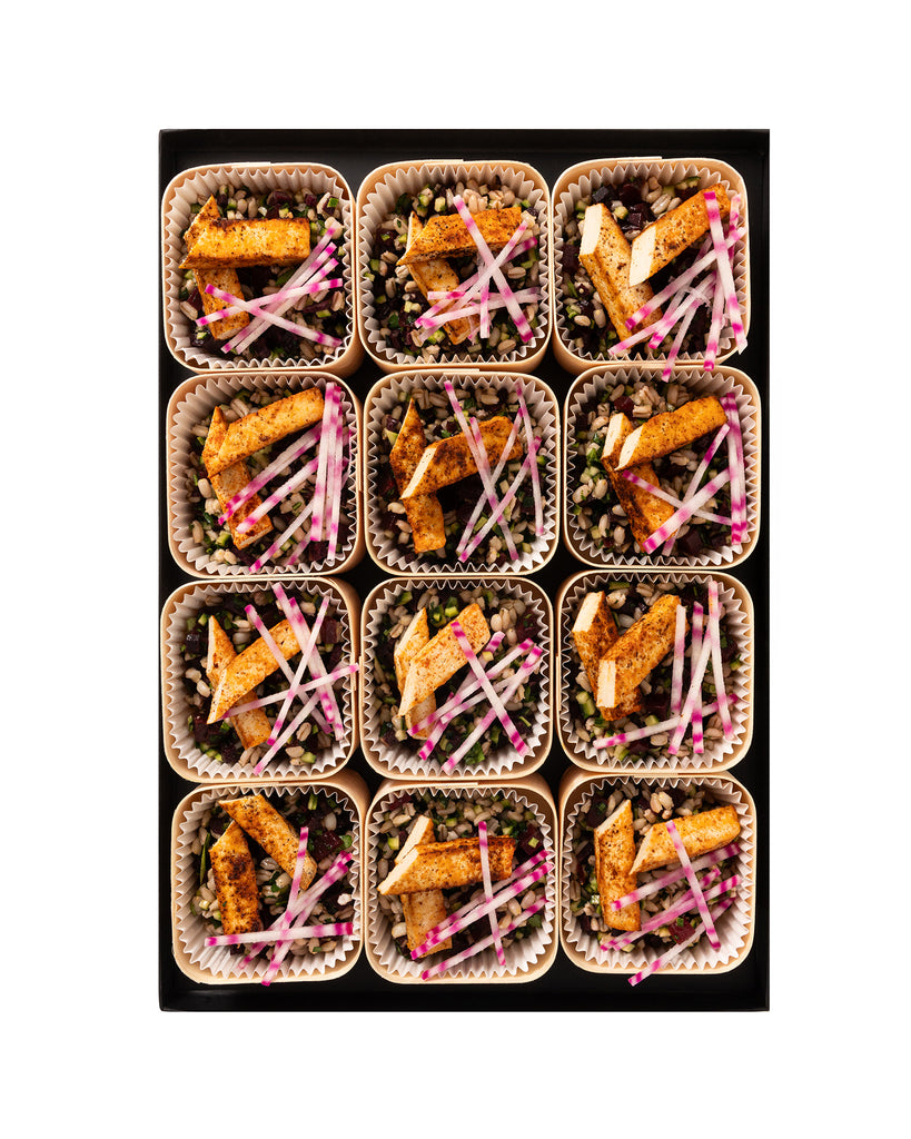 WOODBOX • TOFU • VEGGY • Mini-plat froid • Prix par woodbox